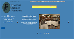Desktop Screenshot of franconiaheritage.com